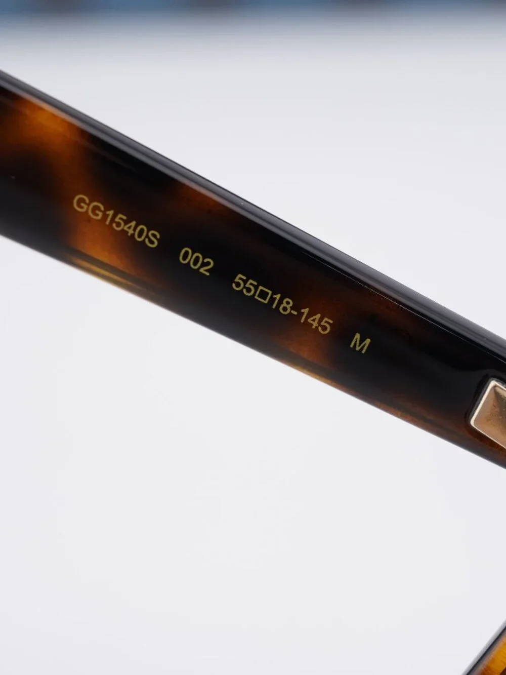 Gucci GG1540S 002 Square Sunglasses - Havana / Green